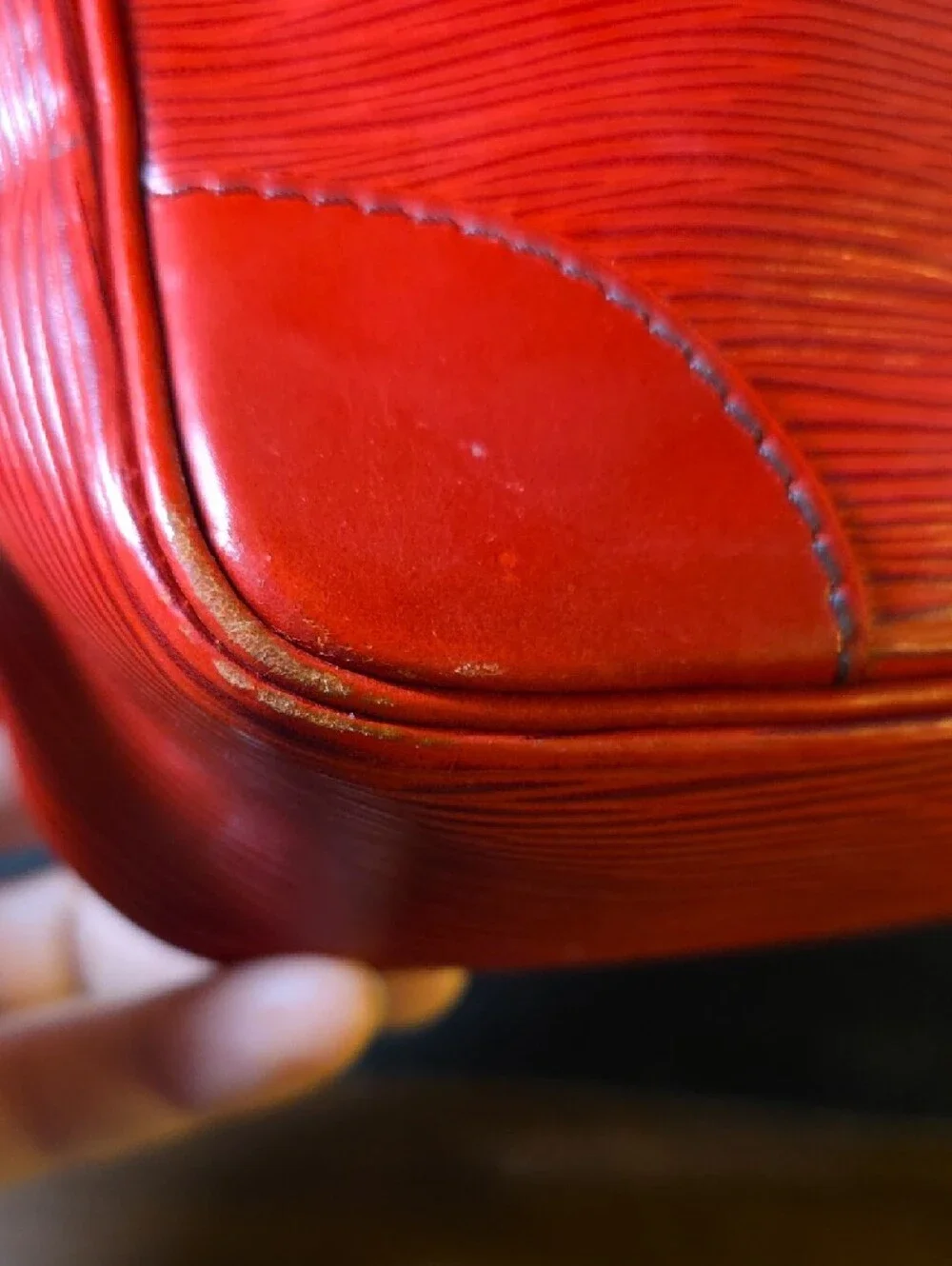 Vintage Louis Vuitton Red Epi Leather Crossbody